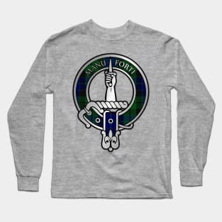 Clan MacKay Tartan Crest Long Sleeve T-Shirt